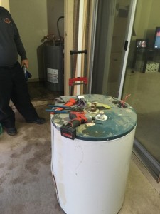 Damaged Hot Water Heater Bella Vita Las Vegas